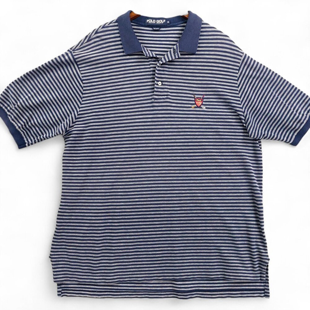 Polo Golf Ralph Lauren Polo Shirt Mens XL Striped Golf Embroidered Crest